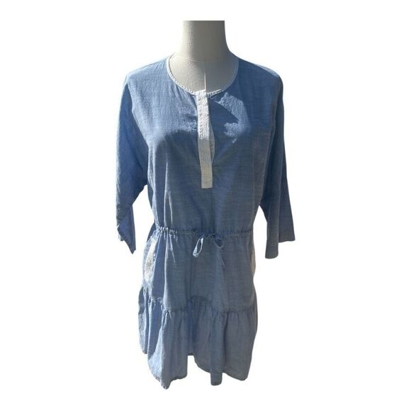 Joie Ecidra Cotton Boho Tie Waist Multi Tier Dress Size Small Feminine - Picture 1 of 6